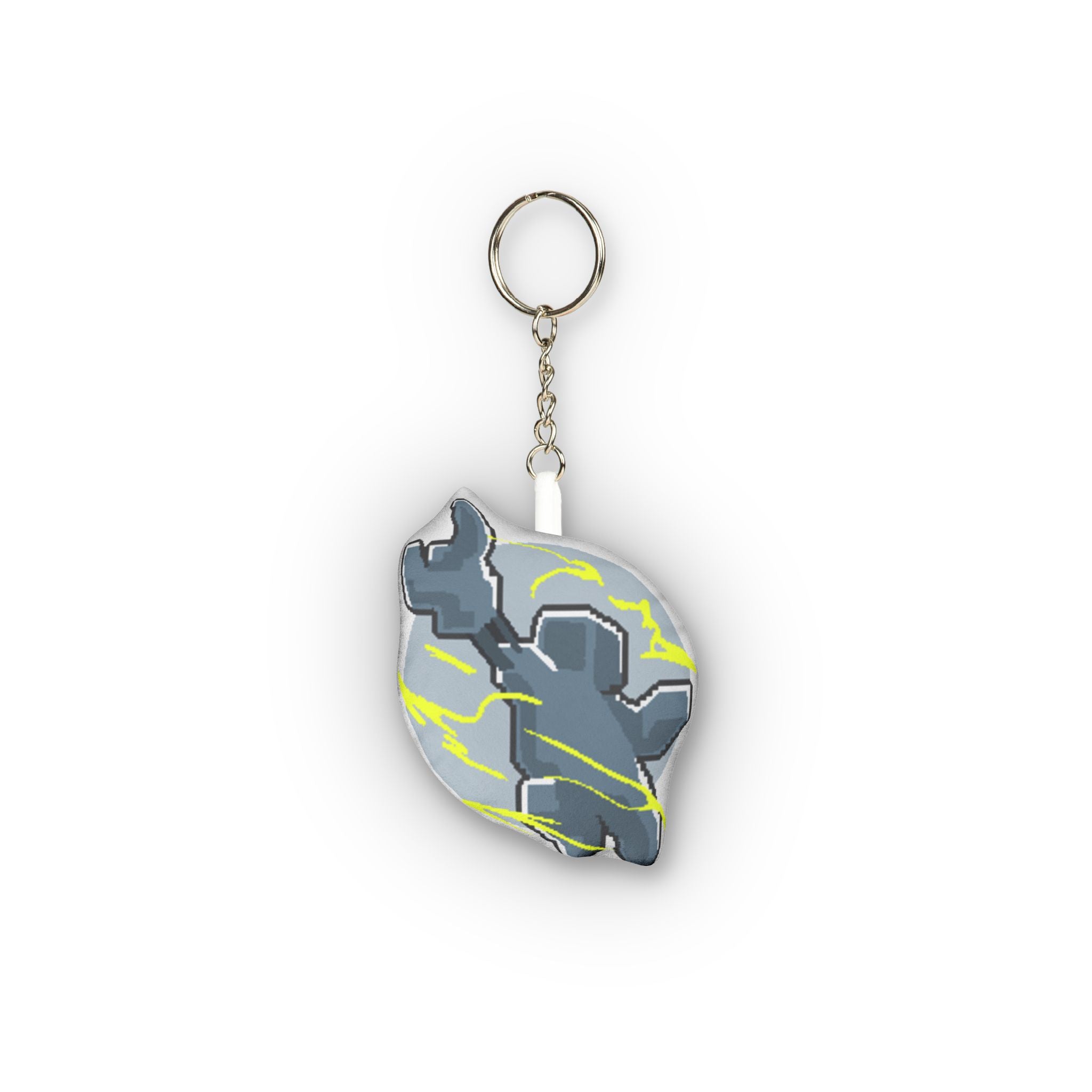 Robot plushie keychain