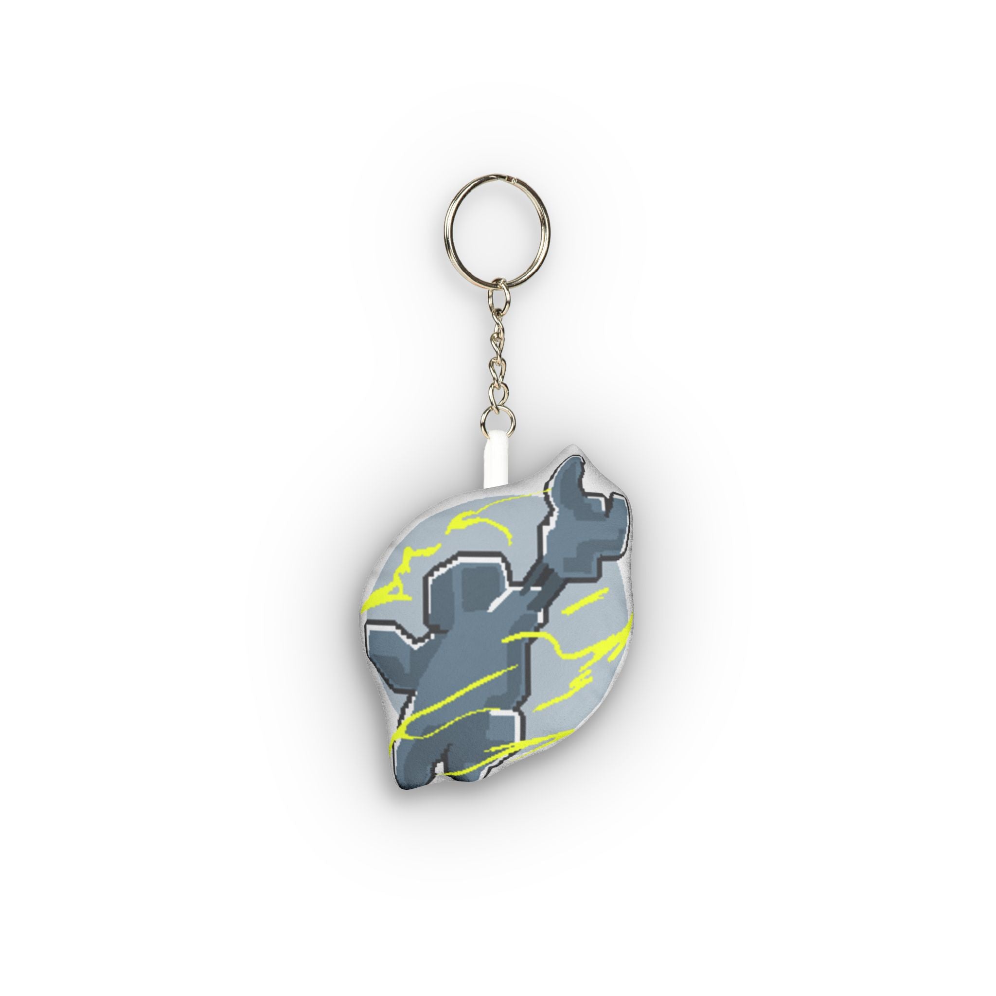 Robot plushie keychain